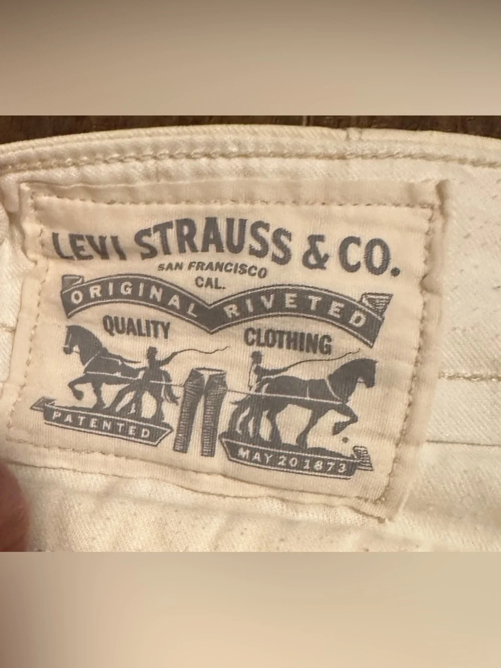 Levi’s Jeans Cargo Shorts Light Yellow Denim Men’s 36